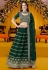 Georgette a line lehenga choli in Green colour 15003