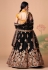 Soft net circular lehenga choli in Black colour 7317