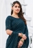 Georgette a line lehenga choli in Teal colour 161