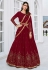 Georgette a line lehenga choli in Maroon colour 168