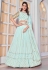 Georgette a line lehenga choli in Sky blue colour 169