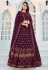 Georgette a line lehenga choli in Purple colour 166