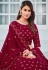 Georgette a line lehenga choli in Magenta colour 162