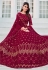 Georgette a line lehenga choli in Magenta colour 162