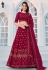 Georgette a line lehenga choli in Magenta colour 162