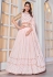 Georgette a line lehenga choli in Pink colour 165