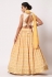 Art silk a line lehenga choli in Yellow colour 2292