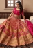 Banarasi silk circular lehenga choli in Pink colour 10235