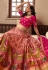 Banarasi silk circular lehenga choli in Pink colour 10235