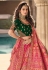 Banarasi silk circular lehenga choli in Pink colour 10238