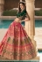 Banarasi silk circular lehenga choli in Pink colour 10238