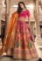 Banarasi silk circular lehenga choli in Multicolor colour 10239