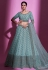 Silk a line lehenga choli in Sky blue colour 34011