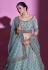 Silk a line lehenga choli in Sky blue colour 34011