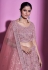 Silk a line lehenga choli in Pink colour 34013