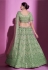 Silk a line lehenga choli in Light green colour 34018