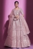Silk a line lehenga choli in Peach colour 34026