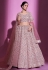 Silk a line lehenga choli in Pink colour 34028