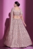 Silk a line lehenga choli in Pink colour 34028