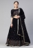 Georgette circular lehenga choli in Black colour 3112
