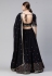 Georgette circular lehenga choli in Black colour 3112