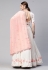 Georgette circular lehenga choli in Off white colour 3113