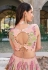 Georgette floral lehenga choli in Peach colour 2301