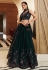 Georgette circular lehenga choli in Green colour 2303