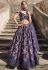 Chinon silk floral lehenga choli in Light purple colour 2306