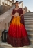 Chinon silk circular lehenga choli in Multicolor colour 2305