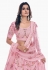 Soft net circular lehenga choli in Pink colour 36010