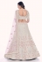 Soft net circular lehenga choli in Off white colour 36021