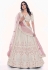 Soft net circular lehenga choli in Off white colour 36021