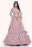 Soft net circular lehenga choli in Pink colour 36023