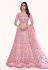 Soft net circular lehenga choli in Pink colour 36026