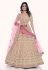 Silk circular lehenga choli in Beige colour 36029