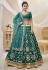 Art silk circular lehenga choli in Green colour 501