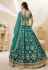 Art silk circular lehenga choli in Green colour 501