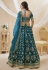 Art silk circular lehenga choli in Teal colour 506