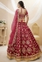 Art silk circular lehenga choli in Maroon colour 502