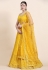 Georgette a line lehenga choli in Yellow colour 5022