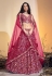 Soft net readymade circular lehenga choli in Magenta colour 62001