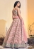 Soft net readymade circular lehenga choli in Pink colour 62004