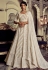 Georgette circular lehenga choli in Off white colour 51001