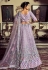 Georgette circular lehenga choli in Lavender colour 51007