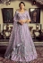 Georgette circular lehenga choli in Lavender colour 51007