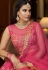 Net circular lehenga choli in Pink colour 4204