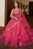 Net circular lehenga choli in Pink colour 4204