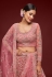 Soft net circular lehenga choli in Pink colour 7901