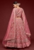 Soft net circular lehenga choli in Pink colour 7901